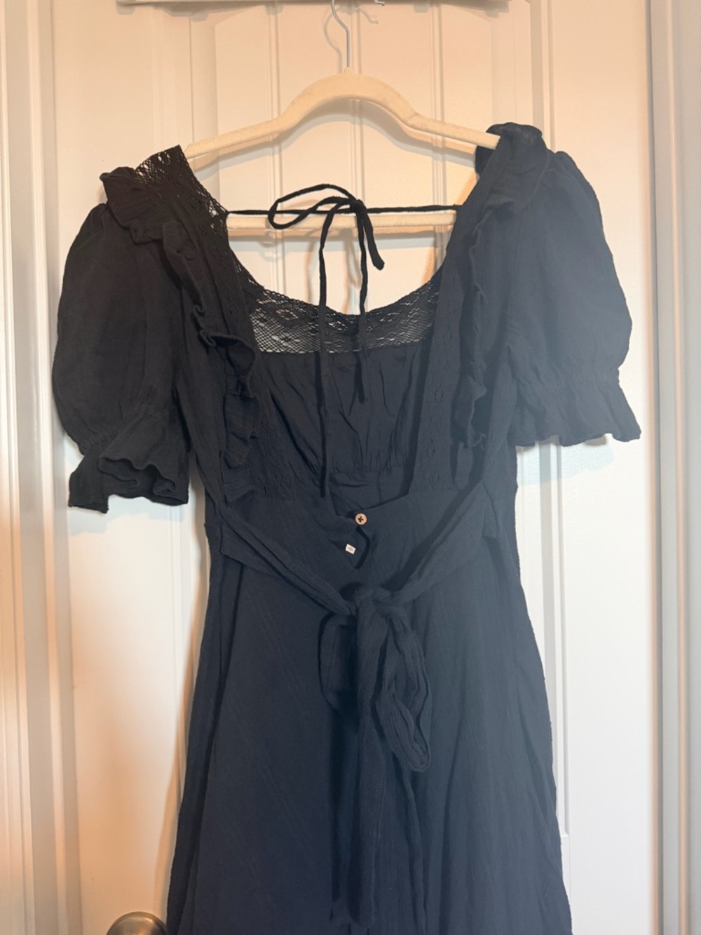Free People Now and Forever Midi Dress Black size Small - Picture 8 of 10